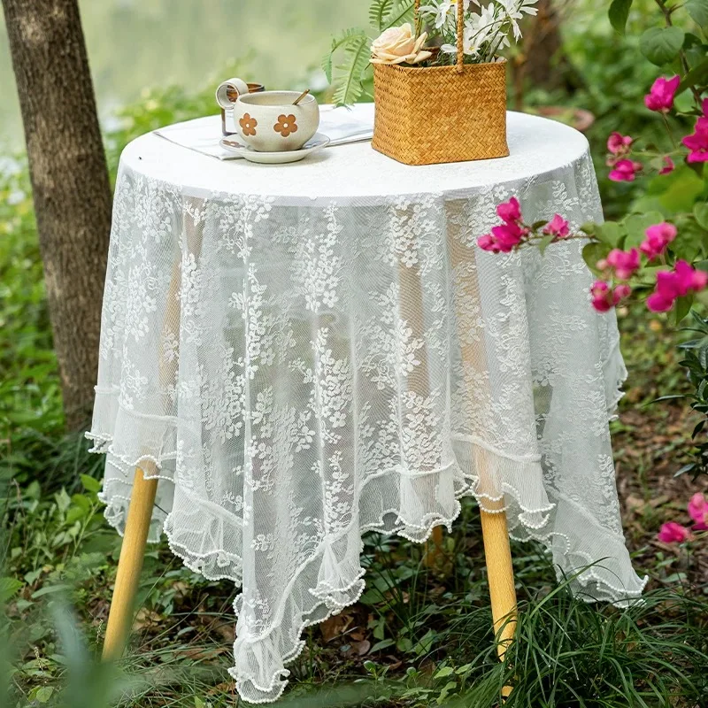 Korean Romantic Floral Sheer Tablecloth White Woven Jacquard Rectangular Table Cloth Household Dust-Proof Decor Cover Cloth
Korean Romantic Floral Sheer Tablecloth White Woven Jacquard Rectangular Table Cloth Household Dust-Proof Decor Cover Cloth