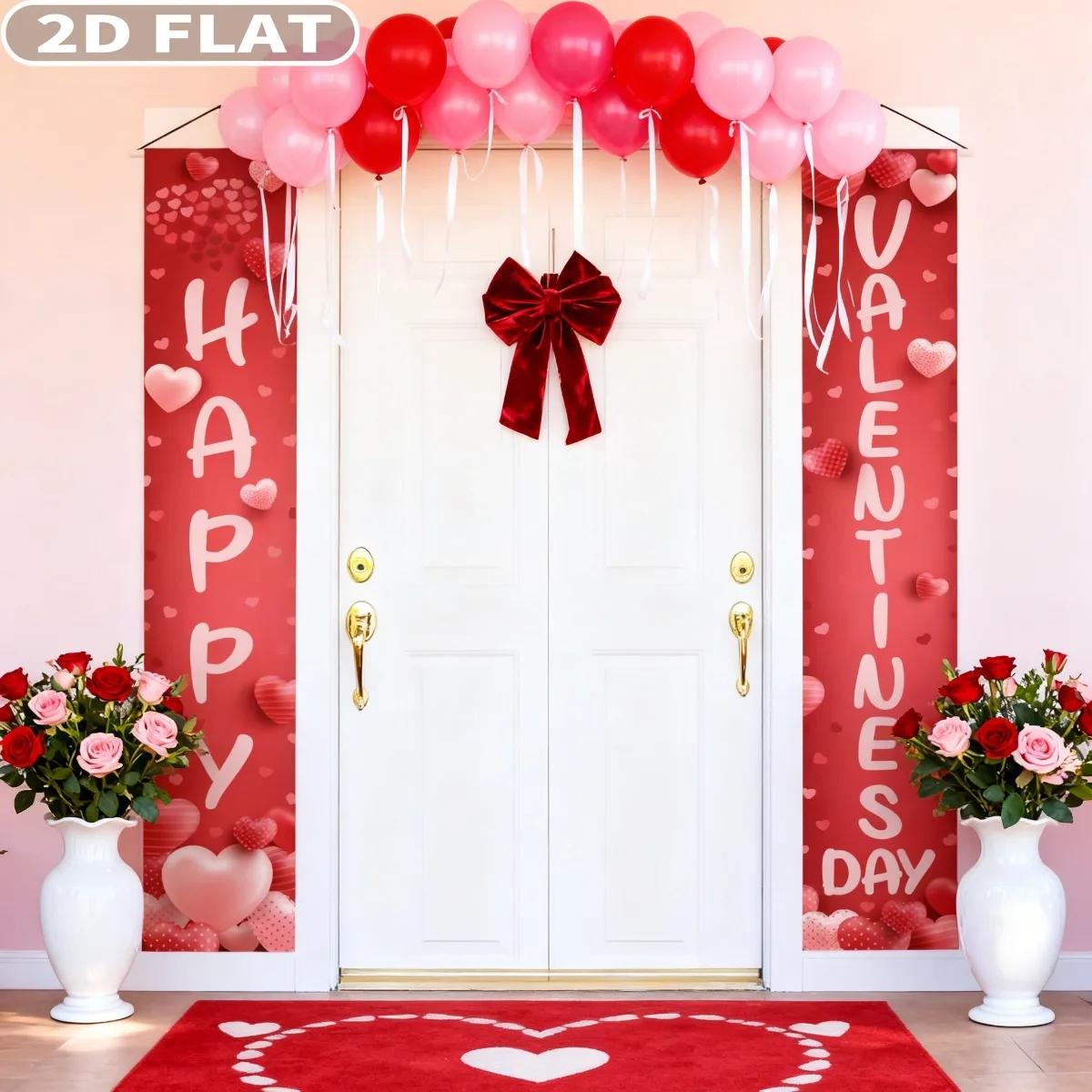 1pc Happy Valentines Day Banner - 72x12 Inch | Durable Polyester Fabric Valentine Door Banner for Valentines Day Decor Outdoor
1pc Happy Valentines Day Banner - 72x12 Inch | Durable Polyester Fabric Valentine Door Banner for Valentines Day Decor Outdoor