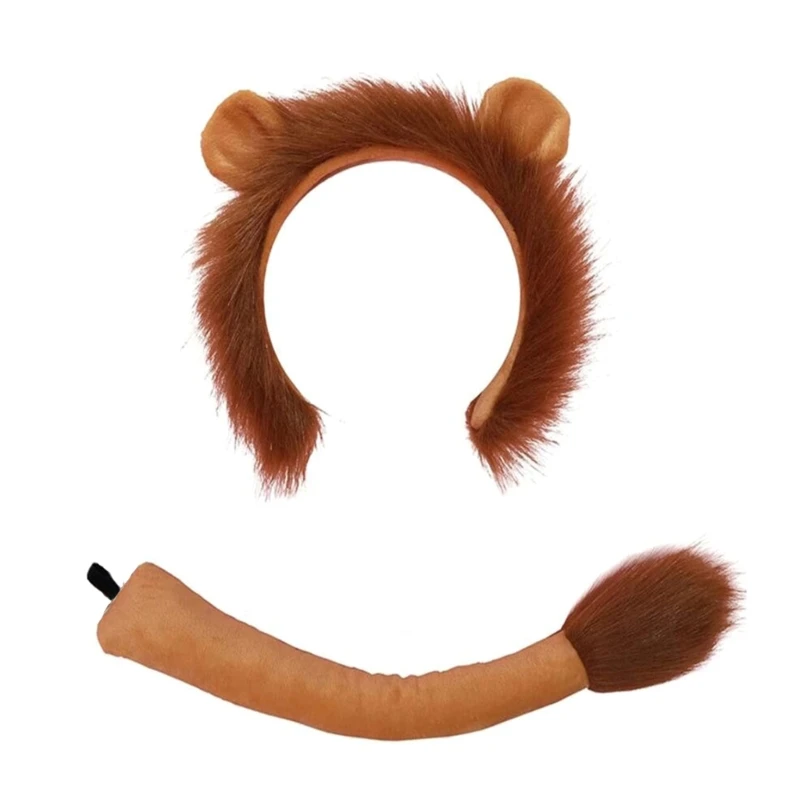 5asd Adults Kids Plush Cartoon Animal Ear Headband Tail Lions Costume Birthday Party Christmas Halloween Cosplay Costumes
5asd Adults Kids Plush Cartoon Animal Ear Headband Tail Lions Costume Birthday Party Christmas Halloween Cosplay Costumes