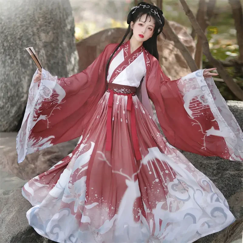 Original Hanfu 3Pcs Ancient Chinese Costume Women Clothes Traditional Hanfu Dance Costumes Folk Fairy Dress For Graduation
Original Hanfu 3Pcs Ancient Chinese Costume Women Clothes Traditional Hanfu Dance Costumes Folk Fairy Dress For Graduation