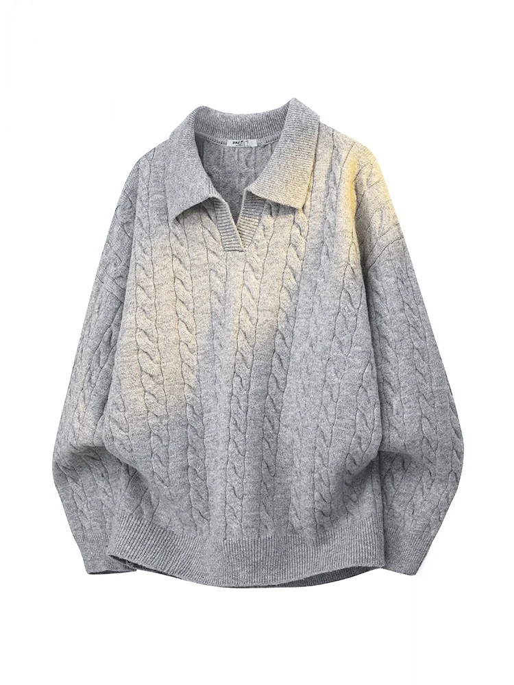 PaulFrank Retro Thiened Woolen Knitted Sweater for Men Casual Loose Sle Autumn Faion Collar Twist Pattern Knitwear
PaulFrank Retro Thiened Woolen Knitted Sweater for Men Casual Loose Sle Autumn Faion Collar Twist Pattern Knitwear