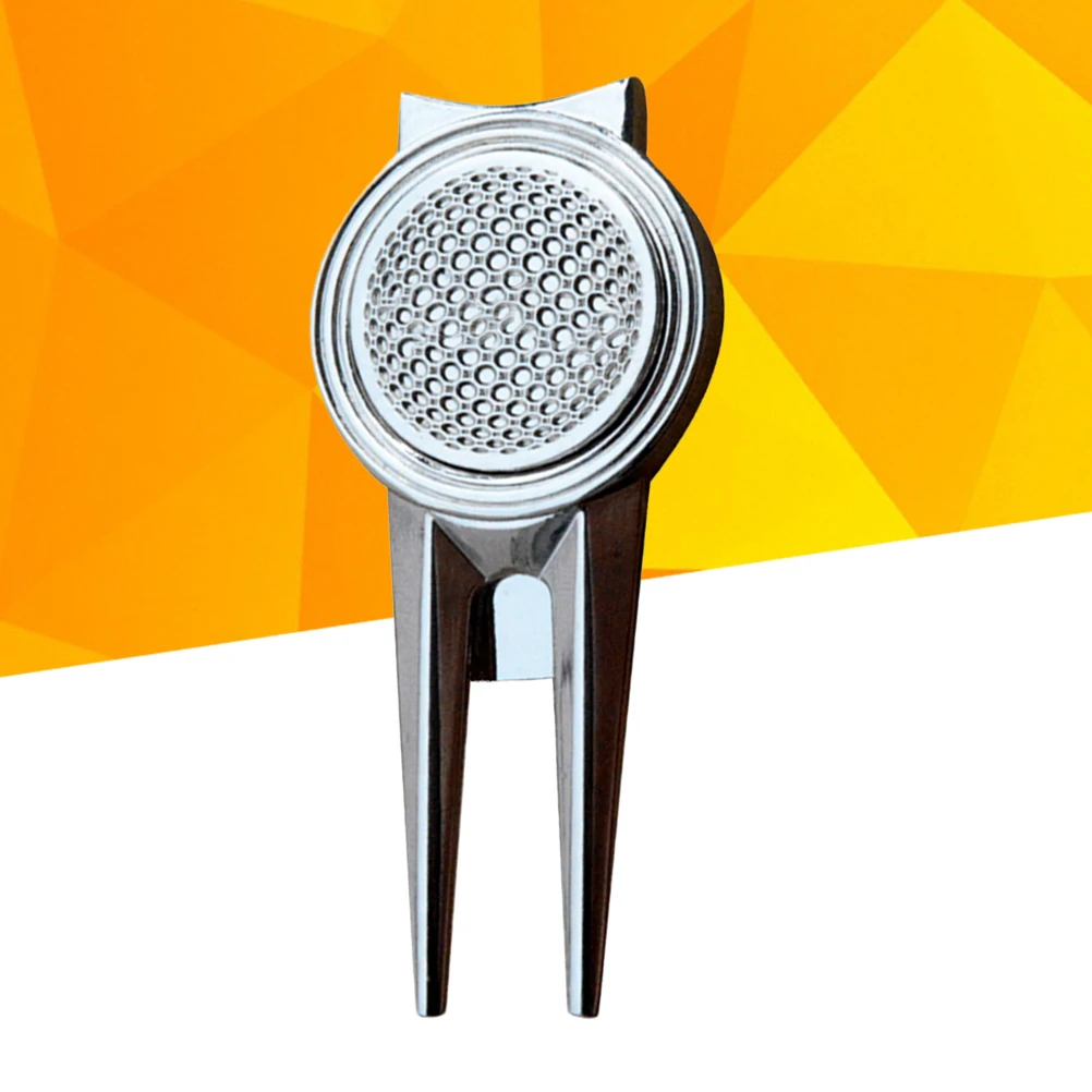 2pcs Golf Green Repair Tool Divot Fork With Ball Marker Lightweight Portable For Outdoor Sports Silver
2pcs Golf Green Repair Tool Divot Fork With Ball Marker Lightweight Portable For Outdoor Sports Silver