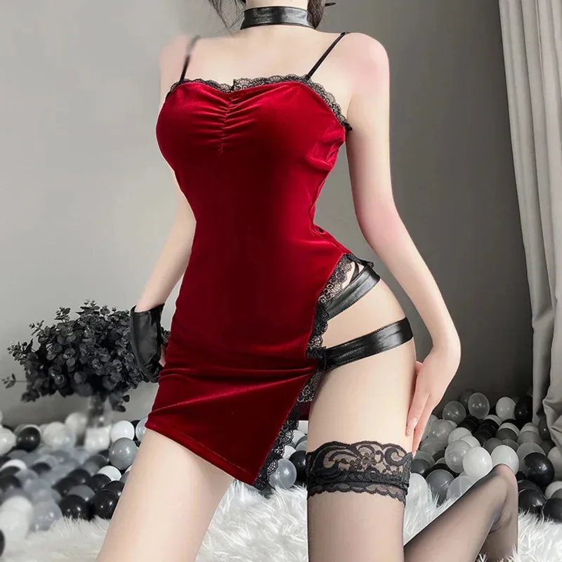 Women Spy Cosplay Costume Sexy Lingerie Sleeveless Fancy Spaghetti Strap Dress Christmas Xmas Halloween Party Qipao Cheongsam
Women Spy Cosplay Costume Sexy Lingerie Sleeveless Fancy Spaghetti Strap Dress Christmas Xmas Halloween Party Qipao Cheongsam