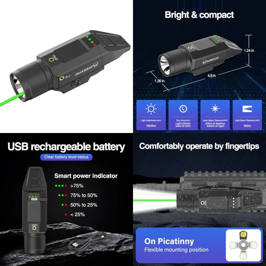 Compact 1500 Lumen for Shotgun/Rifle with Momentary/Strobe Function for 1913 Picatinny Rail
Compact 1500 Lumen for Shotgun/Rifle with Momentary/Strobe Function for 1913 Picatinny Rail