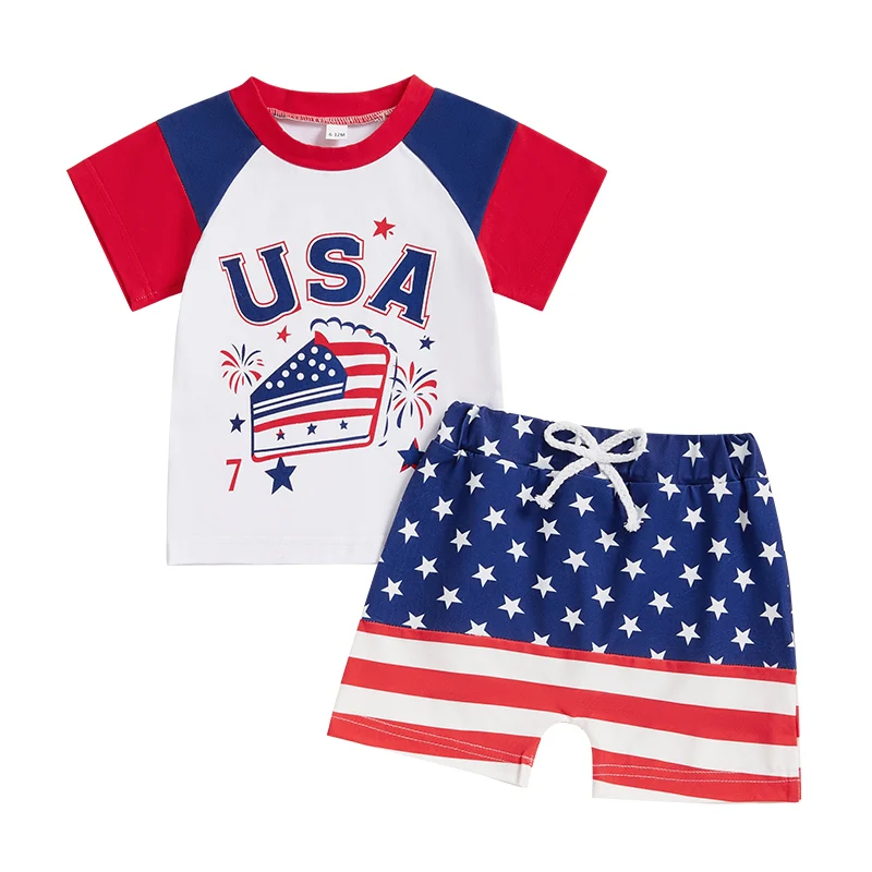 Baby 4th of July Outfits Short Sleeve Bunny Embroidery T-Shirt and Shorts Toddler 2 Piece Clothes Set
Baby 4th of July Outfits Short Sleeve Bunny Embroidery T-Shirt and Shorts Toddler 2 Piece Clothes Set