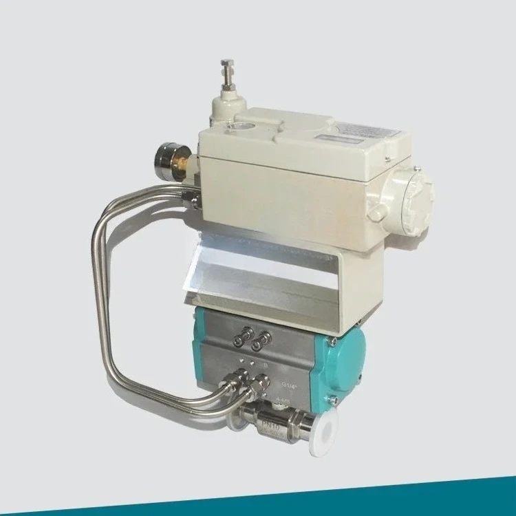 Pneumatic adjustable cut-off quick-loading ball valve with feedback input and output 4-20MA signal Sanitary clamp ball valve
Pneumatic adjustable cut-off quick-loading ball valve with feedback input and output 4-20MA signal Sanitary clamp ball valve