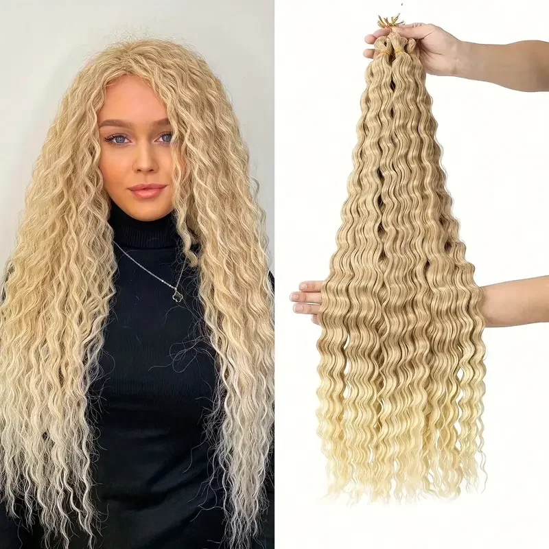 32Inch African Curls Deep Wave Twist Crochet Hair Extensions Synthetic Crochet Braids Afro Curls Water Wave Braiding Hair Ex
32Inch African Curls Deep Wave Twist Crochet Hair Extensions Synthetic Crochet Braids Afro Curls Water Wave Braiding Hair Ex