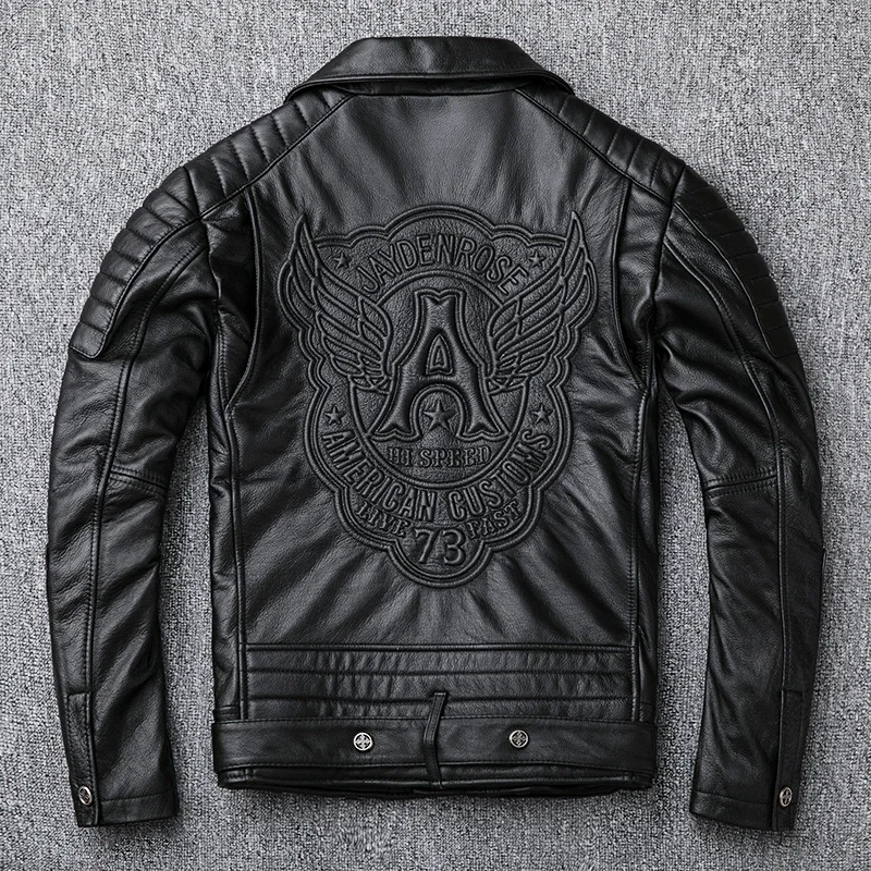 Брендовое кожаное пальто больших размеров для мужчин, толстая мотоциклетная куртка из 100% натуральной яловой кожи, байкерская куртка, облегающая одежда 5XL
Брендовое кожаное пальто больших размеров для мужчин, толстая мотоциклетная куртка из 100% натуральной яловой кожи, байкерская куртка, облегающая одежда 5XL