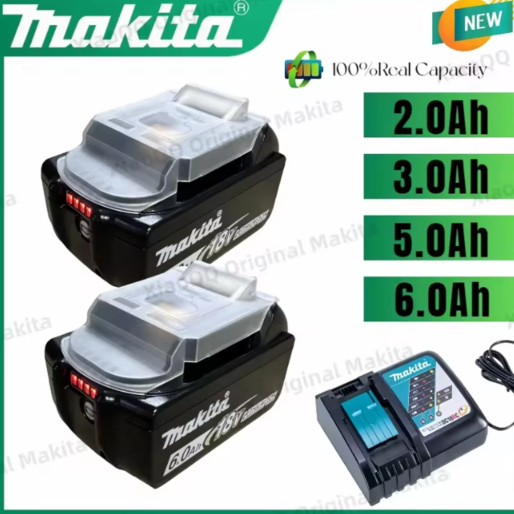 100% Genuine 18V Makita 6Ah/5Ah/3Ah for Makita Battery BL1840 BL1830B BL1850B BL1850 BL1860 BL1815 Replacement Lithium Battery
100% Genuine 18V Makita 6Ah/5Ah/3Ah for Makita Battery BL1840 BL1830B BL1850B BL1850 BL1860 BL1815 Replacement Lithium Battery