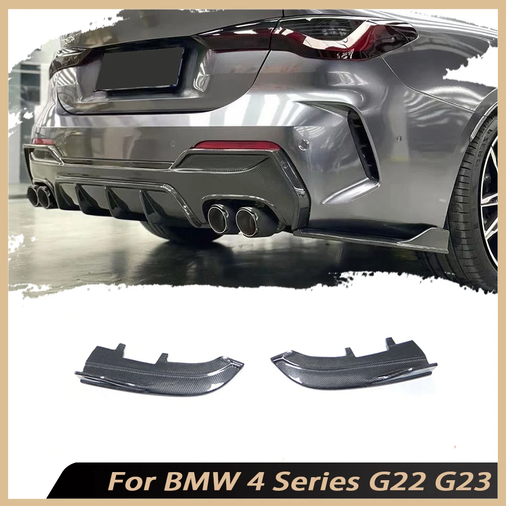Carbon Fiber Car Rear Bumper Lip Splitters Canards Trim Sticker Covers For BMW 4 Series G22 G23 2020 UP FRP Car Rear Splitters
Carbon Fiber Car Rear Bumper Lip Splitters Canards Trim Sticker Covers For BMW 4 Series G22 G23 2020 UP FRP Car Rear Splitters