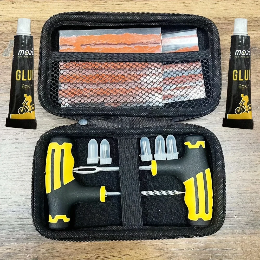 Emergency Tire Repair Kit - Heavy-Duty Glue & Rubber Strips for Flat Puncture Fix on Cars/Trucks/RVs, On-the-Go Safety 2030
Emergency Tire Repair Kit - Heavy-Duty Glue & Rubber Strips for Flat Puncture Fix on Cars/Trucks/RVs, On-the-Go Safety 2030