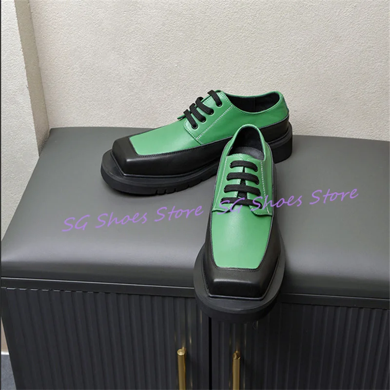 Summer Breathable Genuine Leather Lace-Up Oxfords Male Leisure Loafers Fashion Mixed Color Chunky Bottom Derby Shoes for Men
Summer Breathable Genuine Leather Lace-Up Oxfords Male Leisure Loafers Fashion Mixed Color Chunky Bottom Derby Shoes for Men