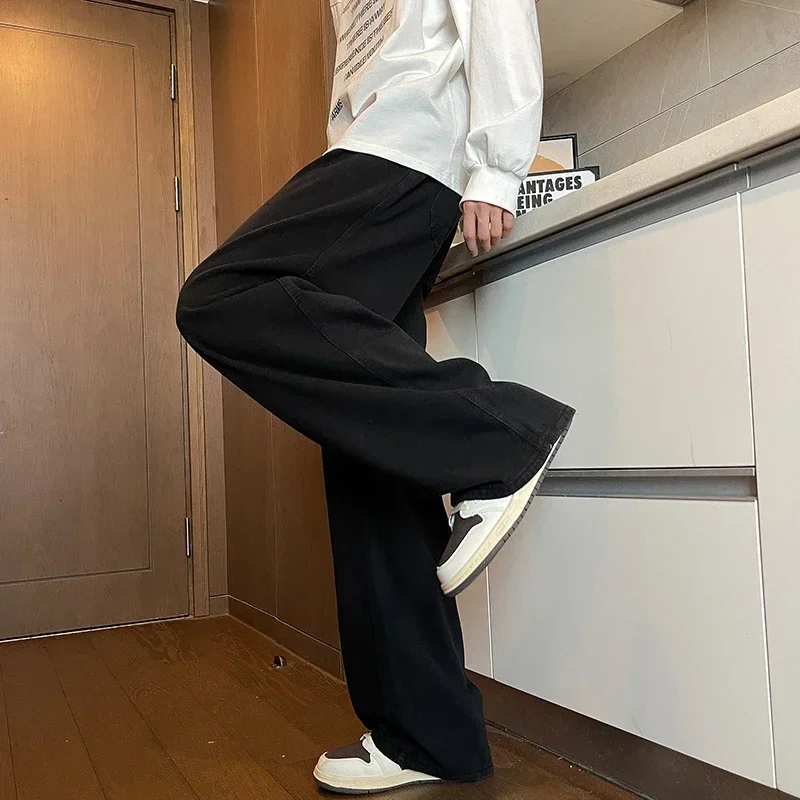 Men's Black Jeans, Classic Solid Color Loose Casual Pants, Fashionable and Versatile Baggy Straight Wide Leg Pants Gray Blue
Men's Black Jeans, Classic Solid Color Loose Casual Pants, Fashionable and Versatile Baggy Straight Wide Leg Pants Gray Blue