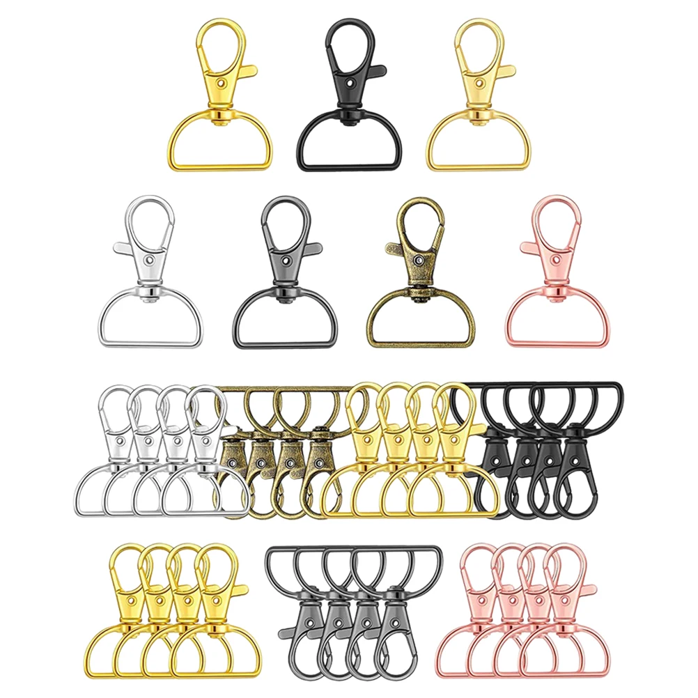 35pcs Metal Lobster Claw Clasp Buckle Ring Durable Safe DIY Accessories for Bags Belts H bags Bracelets Shoes Hats Crafts Key
35pcs Metal Lobster Claw Clasp Buckle Ring Durable Safe DIY Accessories for Bags Belts H bags Bracelets Shoes Hats Crafts Key