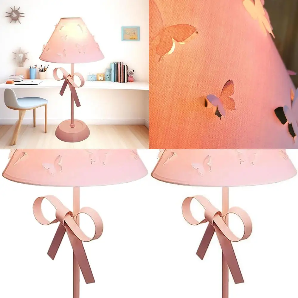 Nordic Pink Bow Desk Lamp for Girls' Bedroom, Modern Fabric Shade Table Light, Cute Coquette Lighting for Kids' Reading
Nordic Pink Bow Desk Lamp for Girls' Bedroom, Modern Fabric Shade Table Light, Cute Coquette Lighting for Kids' Reading