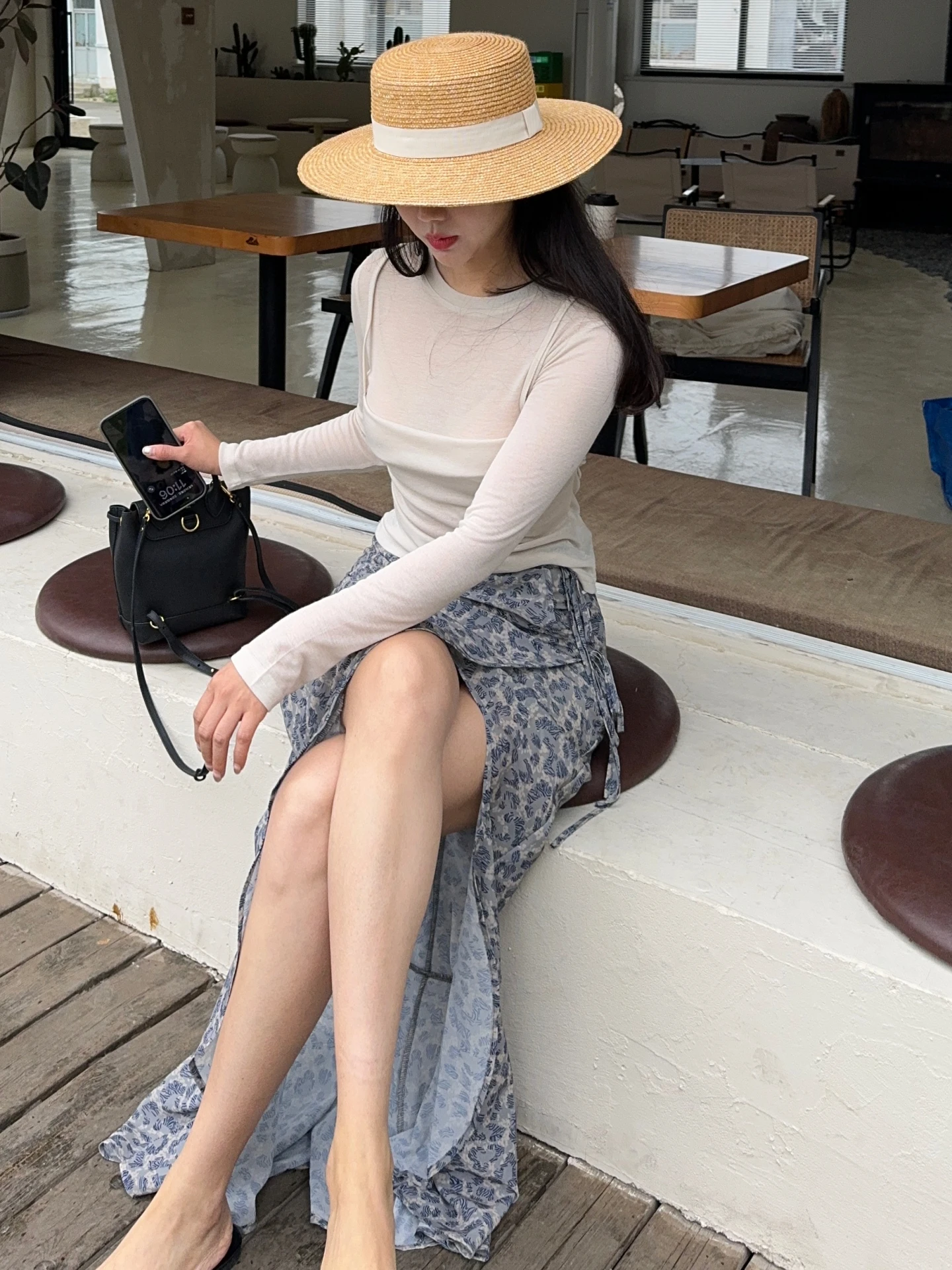 Dongdaemun round Ne Long Sve T-irt Top Sensation Korean Sle ter Fake Two-Piece Light Tawny Commute Sle Summer
Dongdaemun round Ne Long Sve T-irt Top Sensation Korean Sle ter Fake Two-Piece Light Tawny Commute Sle Summer