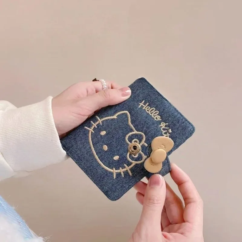 Sanrio Embroidered Wallet for Women Kawaii Hello Kitty Short Wallet Coin Purse Portable PU Leather
Sanrio Embroidered Wallet for Women Kawaii Hello Kitty Short Wallet Coin Purse Portable PU Leather