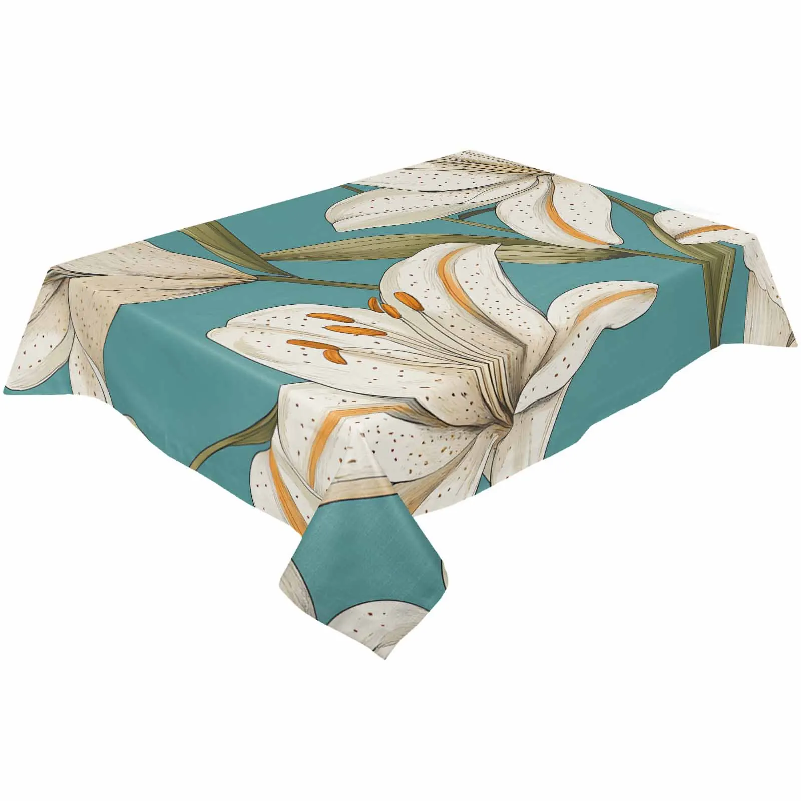 Vintage Style Lily Plant Flower Rectangular Dining Table Cover Decor for Home Dining Holiday Weeding Birthday Tea Party
Vintage Style Lily Plant Flower Rectangular Dining Table Cover Decor for Home Dining Holiday Weeding Birthday Tea Party