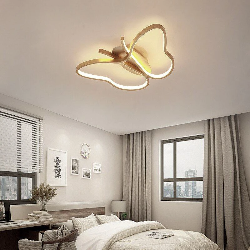 Modern LED Ceiling Lamp Nordic Creative Butterfly Ceiling Lamp with Remote Control for Bedroom Dining Room Home Decor
Modern LED Ceiling Lamp Nordic Creative Butterfly Ceiling Lamp with Remote Control for Bedroom Dining Room Home Decor