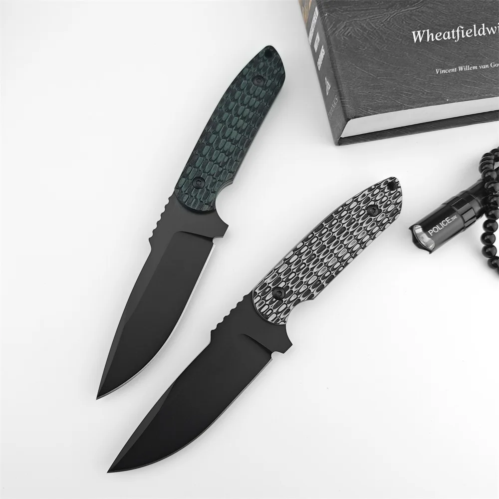 Hunting Fixed Blade D2 Blade G10 Handle EDC Full Tang Sharp Straight Knife Camping Survival Tactical Tool with Kydex Sheath
Hunting Fixed Blade D2 Blade G10 Handle EDC Full Tang Sharp Straight Knife Camping Survival Tactical Tool with Kydex Sheath