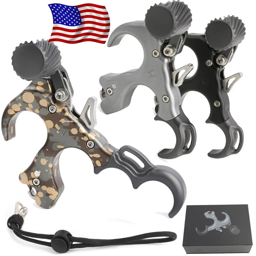 Bow Release Aid, 3/4 Finger Adjustable Grip, Smooth Thumb Trigger for Compound Bow, Target Practice & Outdoor Shooting Accessories
Bow Release Aid, 3/4 Finger Adjustable Grip, Smooth Thumb Trigger for Compound Bow, Target Practice & Outdoor Shooting Accessories