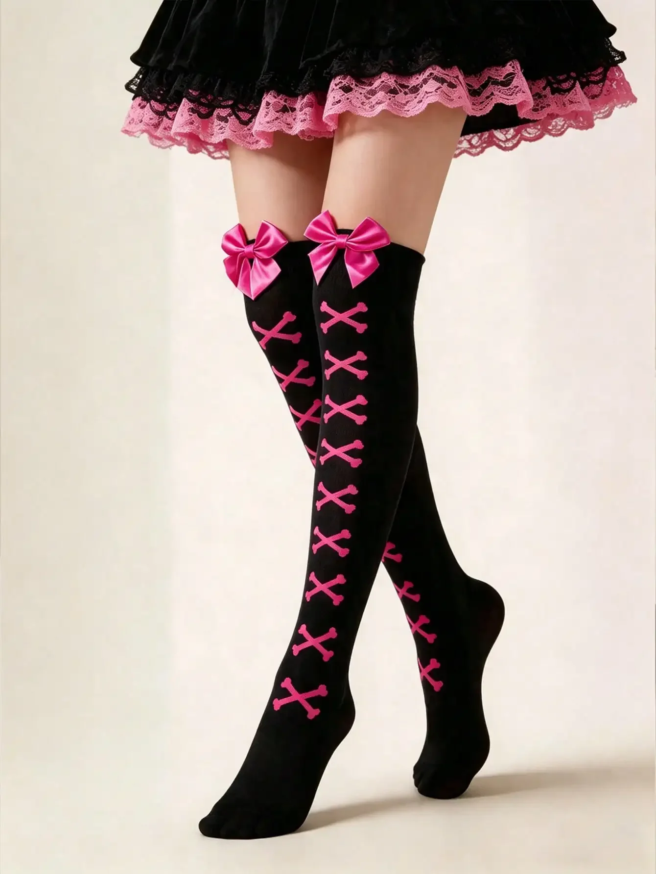 1 Pc Bowknot Y2K Lolita Over-The-Knee Socks Japanese JK Sweet Thigh High Stockings
1 Pc Bowknot Y2K Lolita Over-The-Knee Socks Japanese JK Sweet Thigh High Stockings