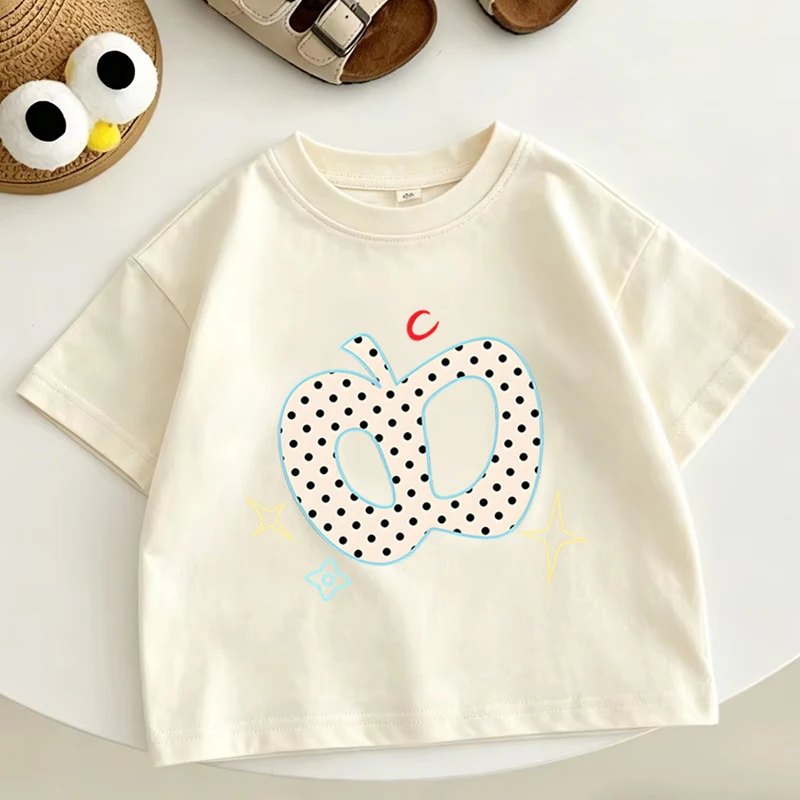Girls Clothing Cute Apple Print Shirt for Girl Kids Cartoon Fruit Harajuku Fashion Shirt Clothes New Style Merch 100% Cotton Tee
Girls Clothing Cute Apple Print Shirt for Girl Kids Cartoon Fruit Harajuku Fashion Shirt Clothes New Style Merch 100% Cotton Tee