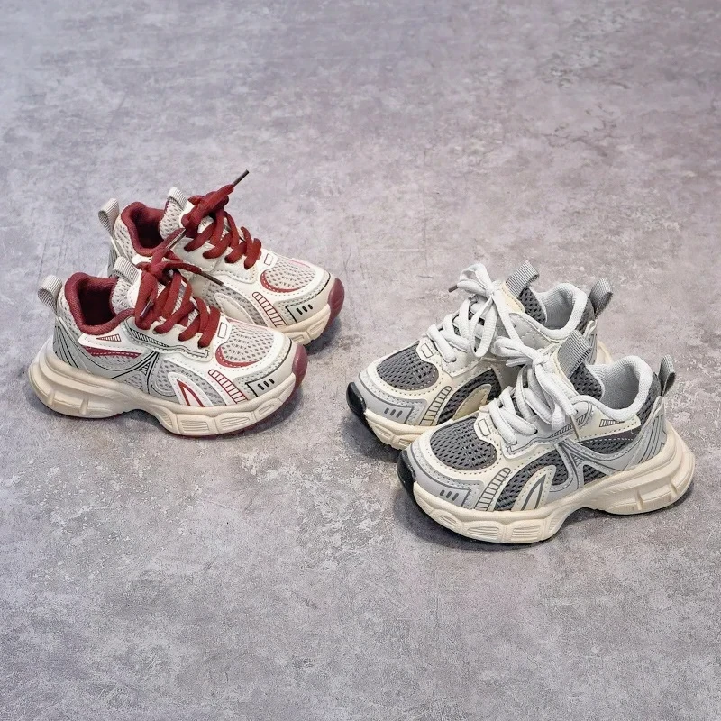 Boys Girls Running Shoes Mesh Breathable Children Sneakers Thick Soft Sole 2025 New Fashion Kids Sports Shoes for Students Trend
Boys Girls Running Shoes Mesh Breathable Children Sneakers Thick Soft Sole 2025 New Fashion Kids Sports Shoes for Students Trend