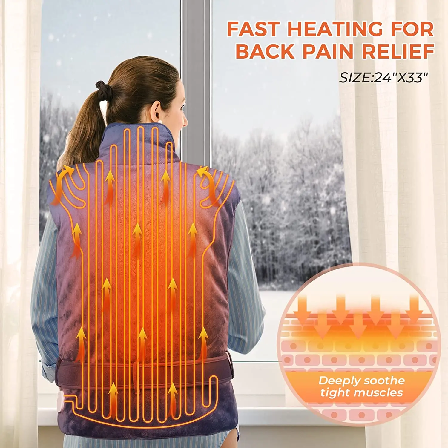 All Directional Heating Pad Heating Pad For Back Electric Blanket Warm Blanket In Winter Temperature Adjustable Electric Blanket
All Directional Heating Pad Heating Pad For Back Electric Blanket Warm Blanket In Winter Temperature Adjustable Electric Blanket