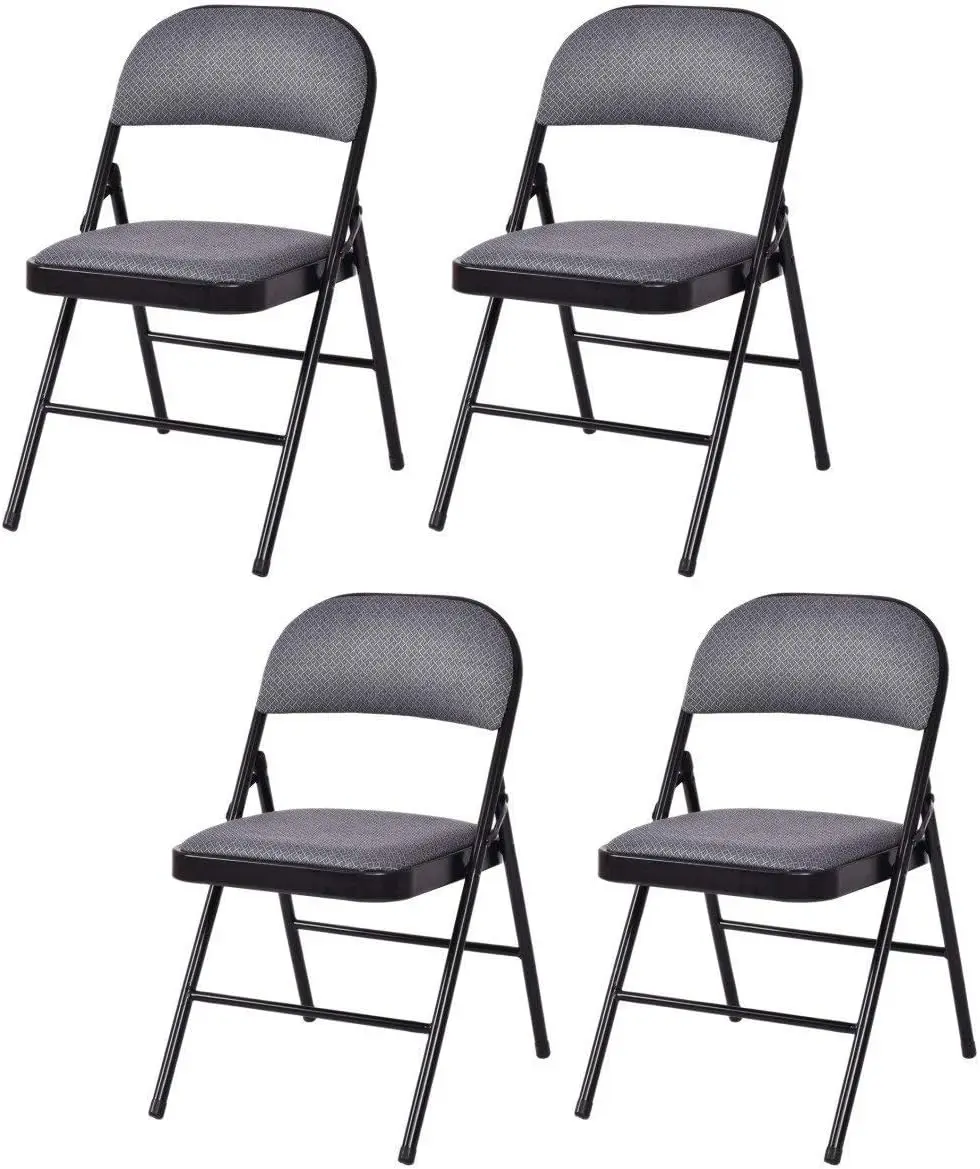 4-Pa Folding Chairs, Portable Dining Chair Set With Upholstered Padded Seat & Back, Metal Frame, Foldable Guest Chairs For Home
4-Pa Folding Chairs, Portable Dining Chair Set With Upholstered Padded Seat & Back, Metal Frame, Foldable Guest Chairs For Home