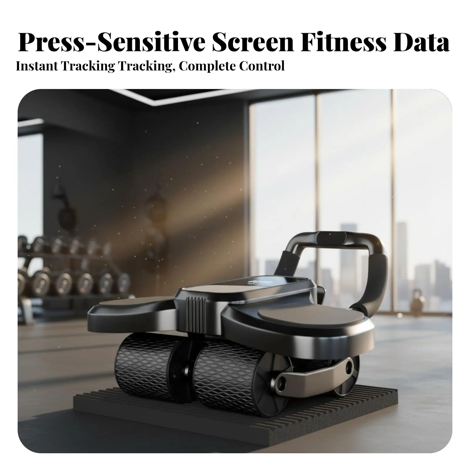 Four-Wheel Ab Wheel, Automatic Return, Smart Digital Display, Home Abs Exercise Equipment for Men
Four-Wheel Ab Wheel, Automatic Return, Smart Digital Display, Home Abs Exercise Equipment for Men