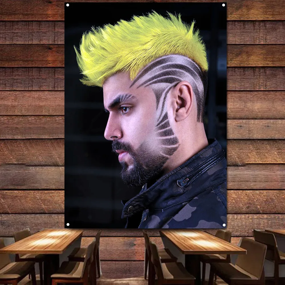 Men's yellow dyed hairstyle Flag Digital Printing Banner Hairstyling Poster for Barber Shop Wall Art Indoor Tapestry Decoration
Men's yellow dyed hairstyle Flag Digital Printing Banner Hairstyling Poster for Barber Shop Wall Art Indoor Tapestry Decoration