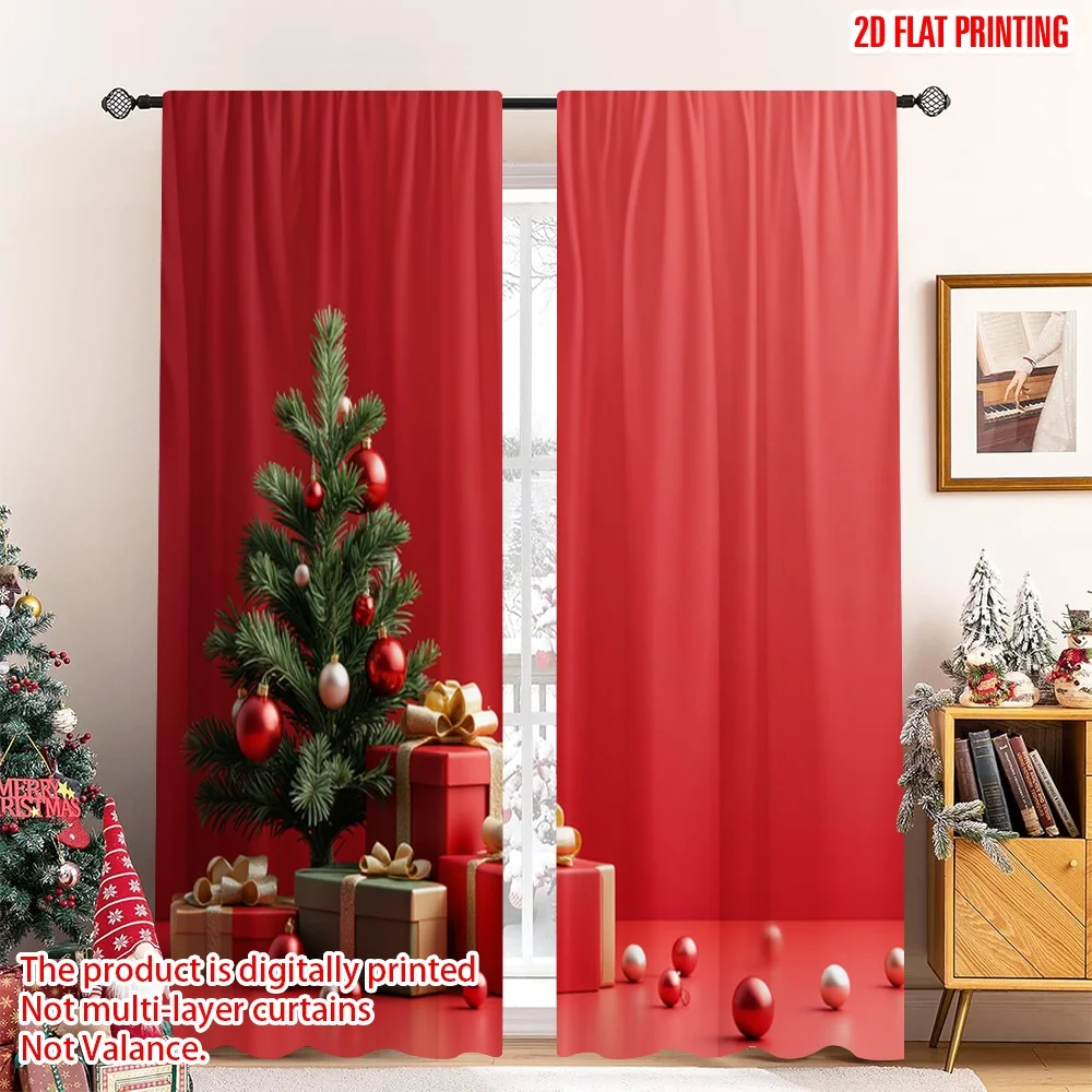 2pcs 2D flat printing Christmas Scene Curtain Christmas Tree Gifts Festive Polyester Without Electricity Festive Holiday Perfect
2pcs 2D flat printing Christmas Scene Curtain Christmas Tree Gifts Festive Polyester Without Electricity Festive Holiday Perfect