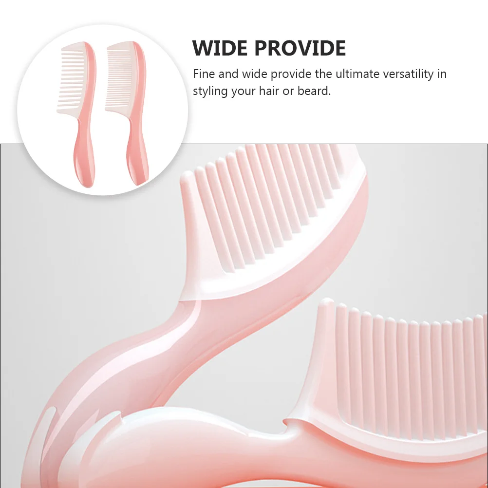 2pcs Wide Tooth Comb Fine Smoothing Plastic Pink Dense Salon Easily Detangle Wet All Types Extensions Ergonomic H
2pcs Wide Tooth Comb Fine Smoothing Plastic Pink Dense Salon Easily Detangle Wet All Types Extensions Ergonomic H
