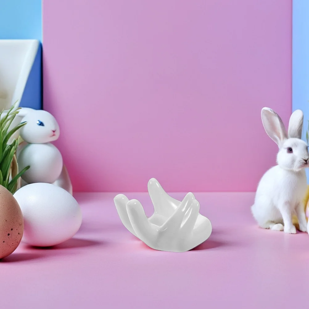 6Pcs Ceramic Hand Shaped Porcelain Egg Cup Holder Egg Display Stand Easter Hard Boiled Eggs Kitchen Table Decor
6Pcs Ceramic Hand Shaped Porcelain Egg Cup Holder Egg Display Stand Easter Hard Boiled Eggs Kitchen Table Decor