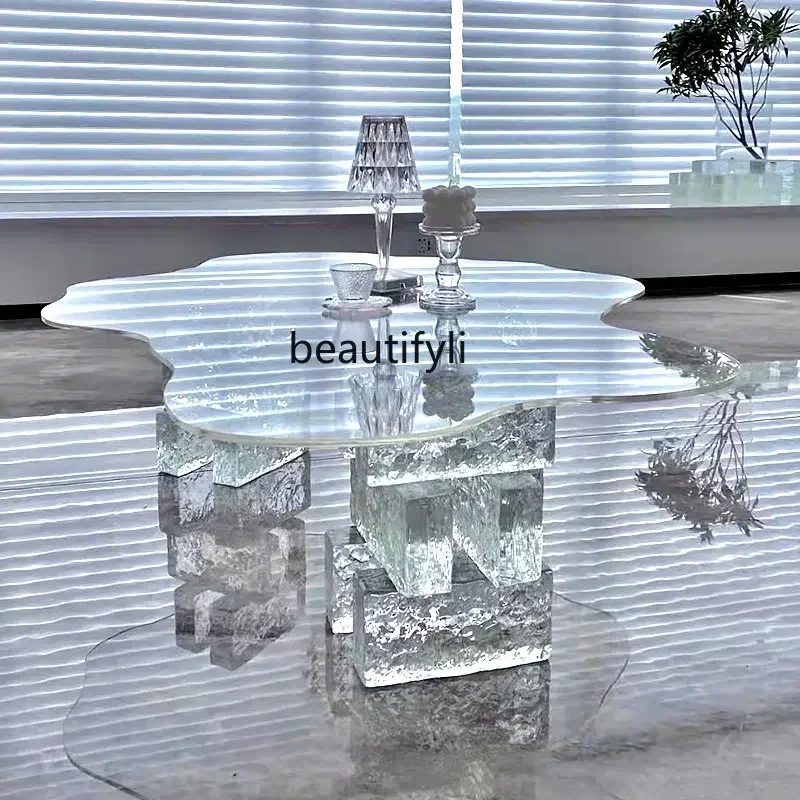 Cloud Coffee Table DIY Acrylic Creative Glass Transparent Side Table Small Apartment Nordic Coffee Table Living Room Home
Cloud Coffee Table DIY Acrylic Creative Glass Transparent Side Table Small Apartment Nordic Coffee Table Living Room Home