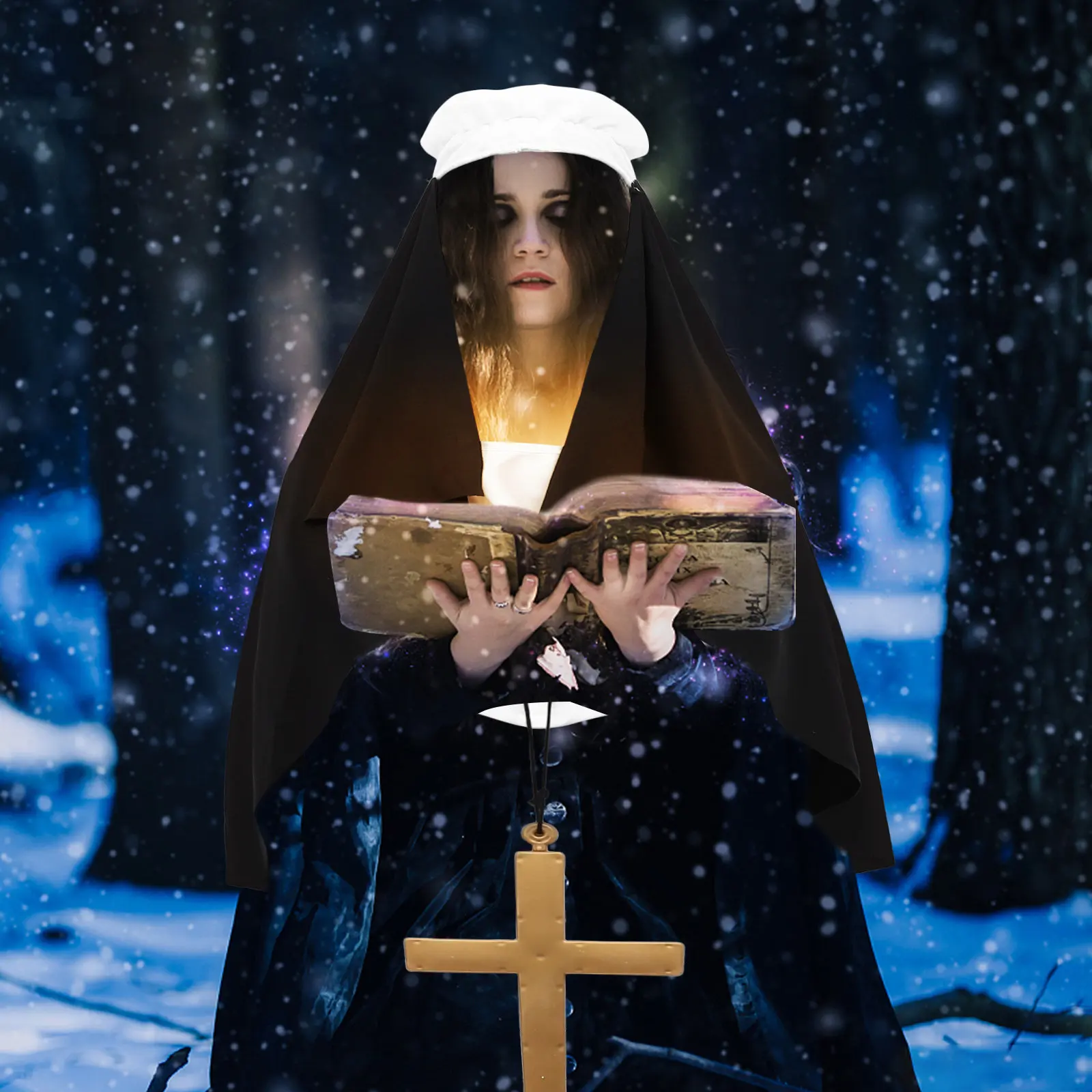 1Set Priest Costume Accessory Set Wooden Cross Pendant Scarf Headwrap for Men Halloween Festival Role Play Adult Party Outfit
1Set Priest Costume Accessory Set Wooden Cross Pendant Scarf Headwrap for Men Halloween Festival Role Play Adult Party Outfit