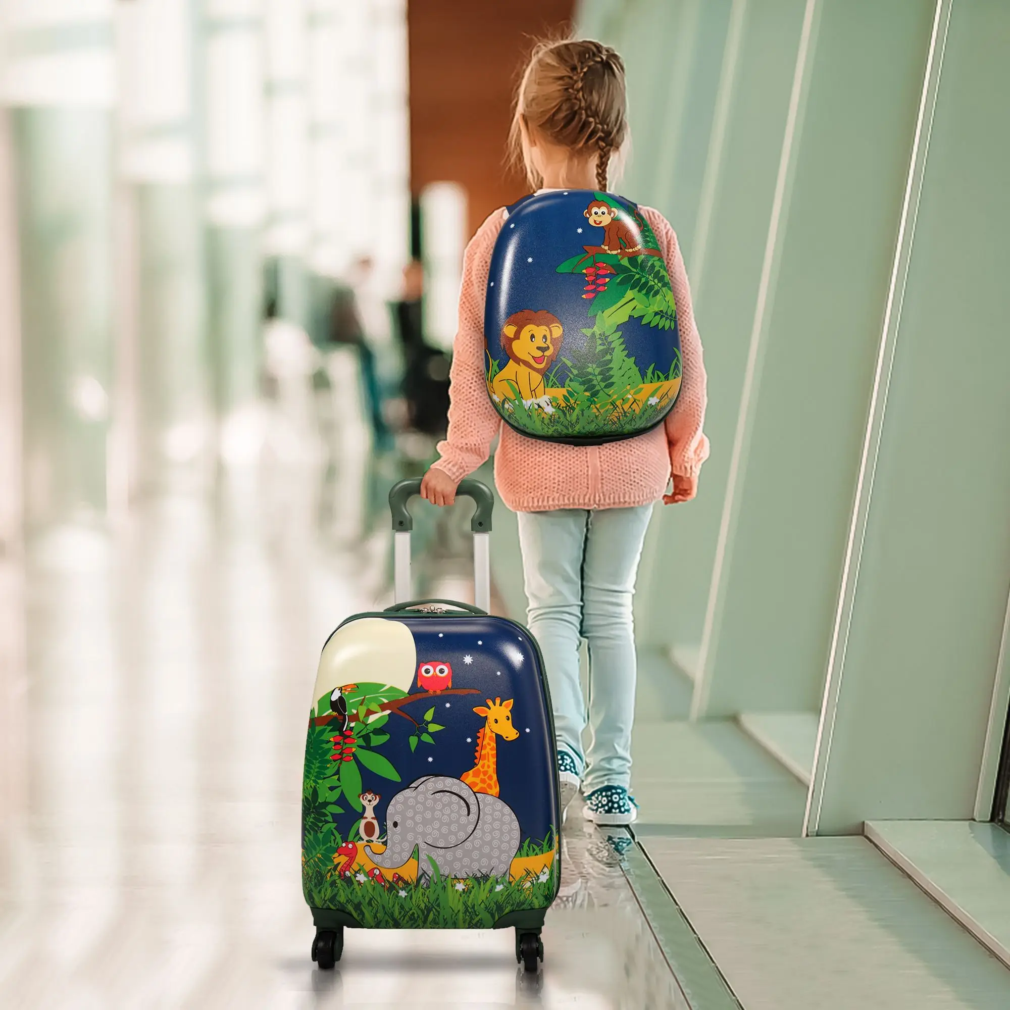 2 PCS Kids Luggage Set, 12" Backpack and 16" Spinner Case with 4 Universal Wheels, Travel Suitcase for Boys Girls
2 PCS Kids Luggage Set, 12" Backpack and 16" Spinner Case with 4 Universal Wheels, Travel Suitcase for Boys Girls