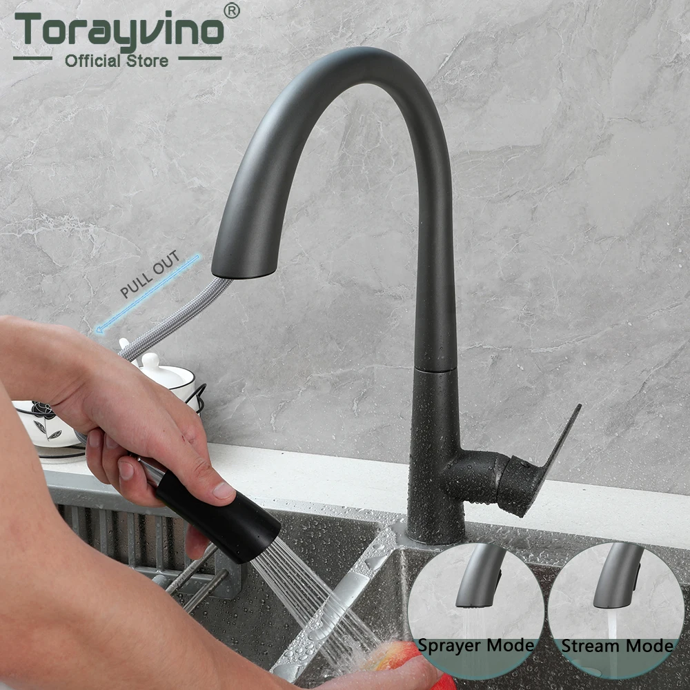 Torayvino Pull-Out Kitchen Faucet 1 Purpose Splash Proof Sink Faucets Stream Sprayer Head Crane 360 Rotation Mixer Water Tap
Torayvino Pull-Out Kitchen Faucet 1 Purpose Splash Proof Sink Faucets Stream Sprayer Head Crane 360 Rotation Mixer Water Tap