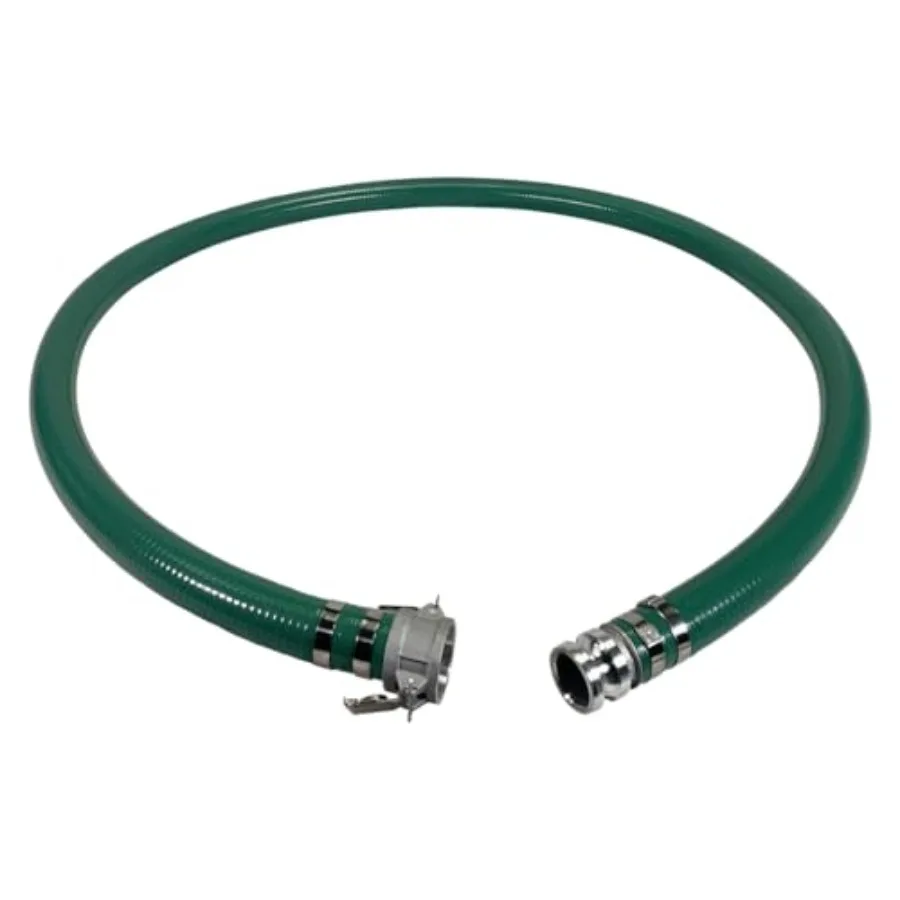 Heavy Duty Green PVC Suction Hose Assembly for Water Transfer 2 Inside Diameter Installed Male x Female Cam and Groove Fittings
Heavy Duty Green PVC Suction Hose Assembly for Water Transfer 2 Inside Diameter Installed Male x Female Cam and Groove Fittings
