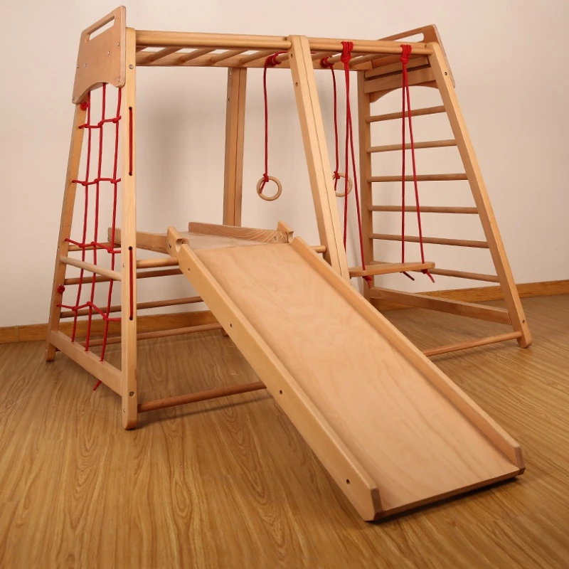Children's climbing frame Indoor household small slide Baby wooden slide Swing ring Rock climbing training combination
Children's climbing frame Indoor household small slide Baby wooden slide Swing ring Rock climbing training combination