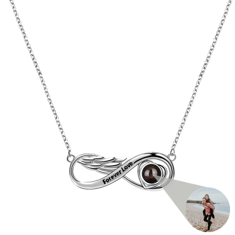 Custom Photo Projection Photo Necklace for Women Wings Pendant Necklace 925 Chain Birthday Gift for GirlFriend Wife Love Jewelry
Custom Photo Projection Photo Necklace for Women Wings Pendant Necklace 925 Chain Birthday Gift for GirlFriend Wife Love Jewelry