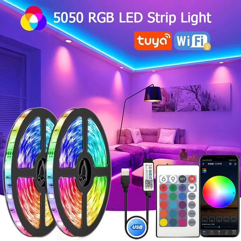 Светодиодная лента Rgb Usb 5V для комнаты, спальни, гибкая музыка, синхронизация, изменение цвета, подсветка, лента, освещение, украшение лампы
Светодиодная лента Rgb Usb 5V для комнаты, спальни, гибкая музыка, синхронизация, изменение цвета, подсветка, лента, освещение, украшение лампы