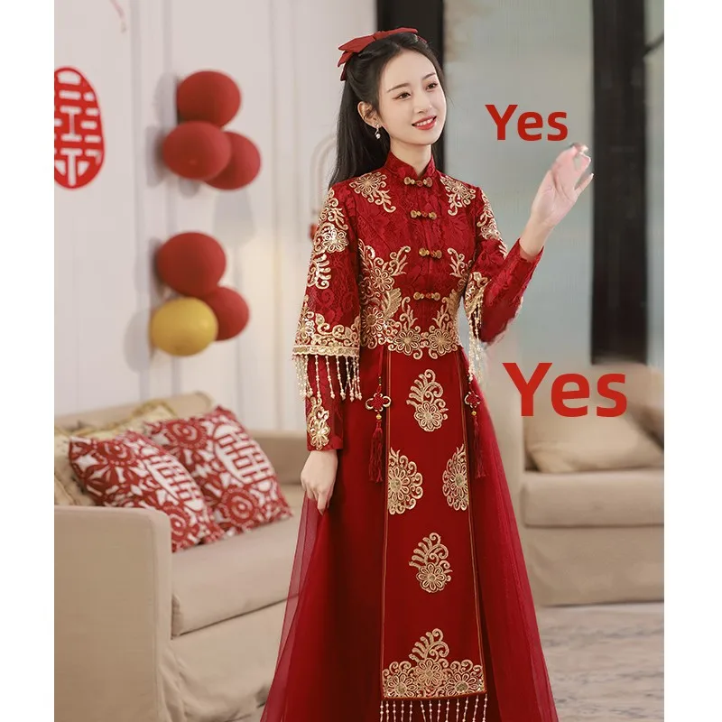 Red Wedding Dr Qing Dynas Sle Qipao Long Evening Gown for Engagement And Wedding Ceremony Women's Traditiona...
Red Wedding Dr Qing Dynas Sle Qipao Long Evening Gown for Engagement And Wedding Ceremony Women's Traditiona...