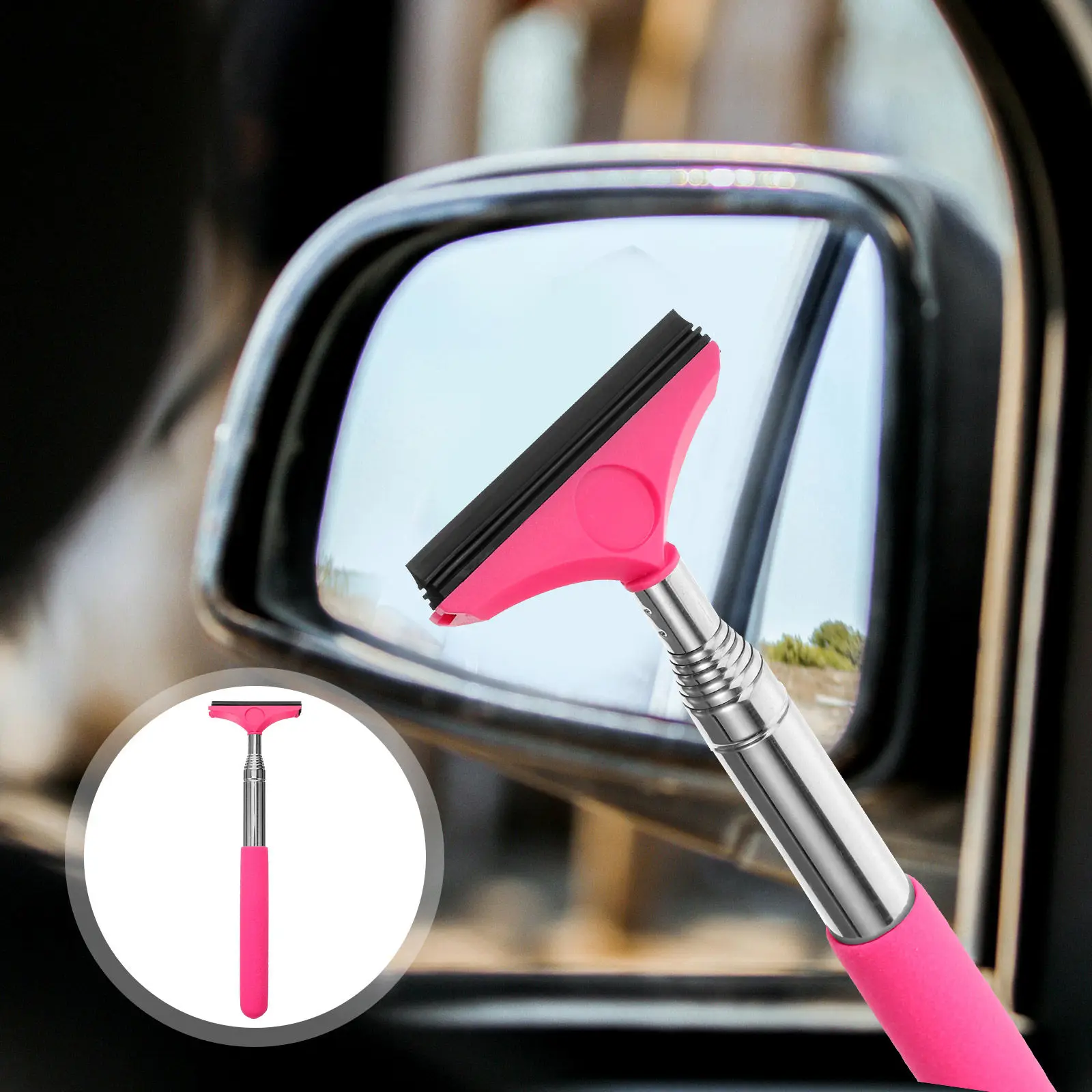 Car Rearview Mirror Wiper Extendable Window Squeegee Windshield Cleaner Tool For Automotive Glass Cleaning Wiper Squeegee
Car Rearview Mirror Wiper Extendable Window Squeegee Windshield Cleaner Tool For Automotive Glass Cleaning Wiper Squeegee