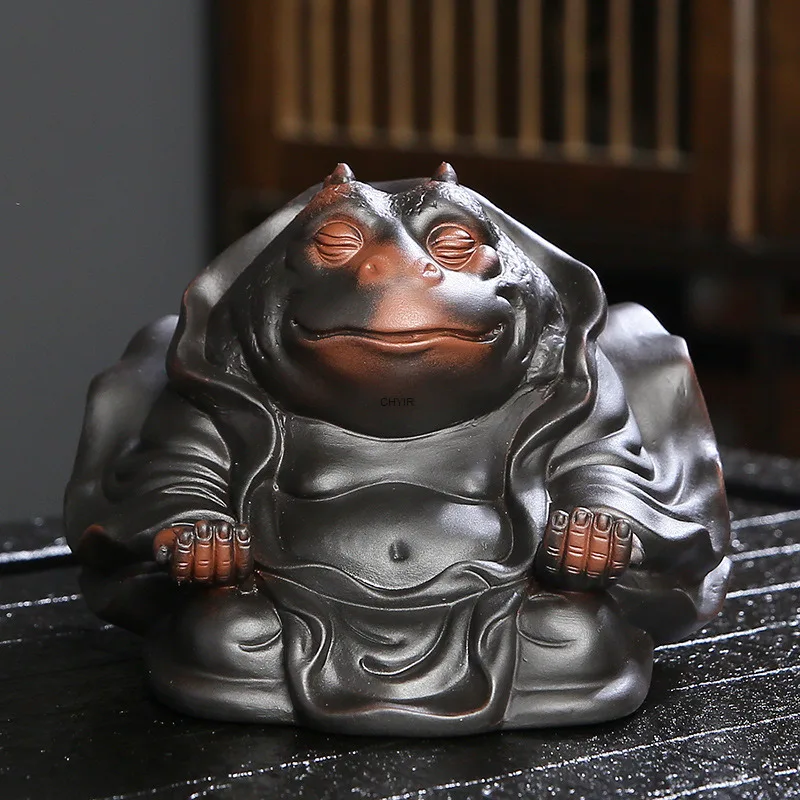 Handmade Purple Clay Tea Pet Purple Clay Tea Golden Toad Tea Tray Ornament Wealth-attracting and Nurturable
Handmade Purple Clay Tea Pet Purple Clay Tea Golden Toad Tea Tray Ornament Wealth-attracting and Nurturable