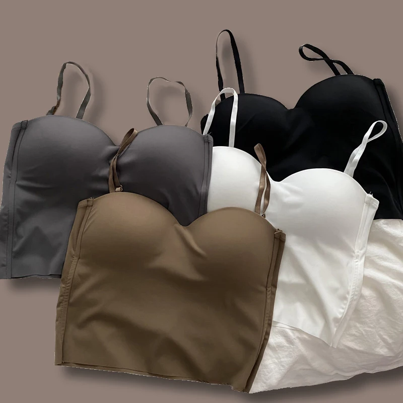 4 Colors Camisole For Women Fitness Crop Tops Mujer Ropa Summer Elegant Sexy All-match Casual Топ Женский Aesthetic Solid New
4 Colors Camisole For Women Fitness Crop Tops Mujer Ropa Summer Elegant Sexy All-match Casual Топ Женский Aesthetic Solid New
