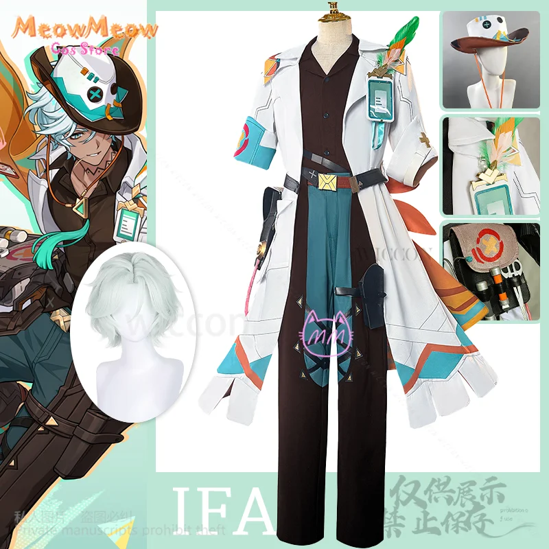Genshin Impact Game Cosplay Ifa Anime Costume Sexy Coat Pants Wigs Cowboy Hat Halloween Party Outfit Hot Man Cos C cosplay anime
Genshin Impact Game Cosplay Ifa Anime Costume Sexy Coat Pants Wigs Cowboy Hat Halloween Party Outfit Hot Man Cos C cosplay anime