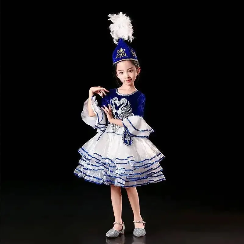 Kazakhstan Dance Costumes For Girls National Clothes Kids Halloween Carnival Clothing Stage Performance Clothing (Hat+Clothes)
Kazakhstan Dance Costumes For Girls National Clothes Kids Halloween Carnival Clothing Stage Performance Clothing (Hat+Clothes)