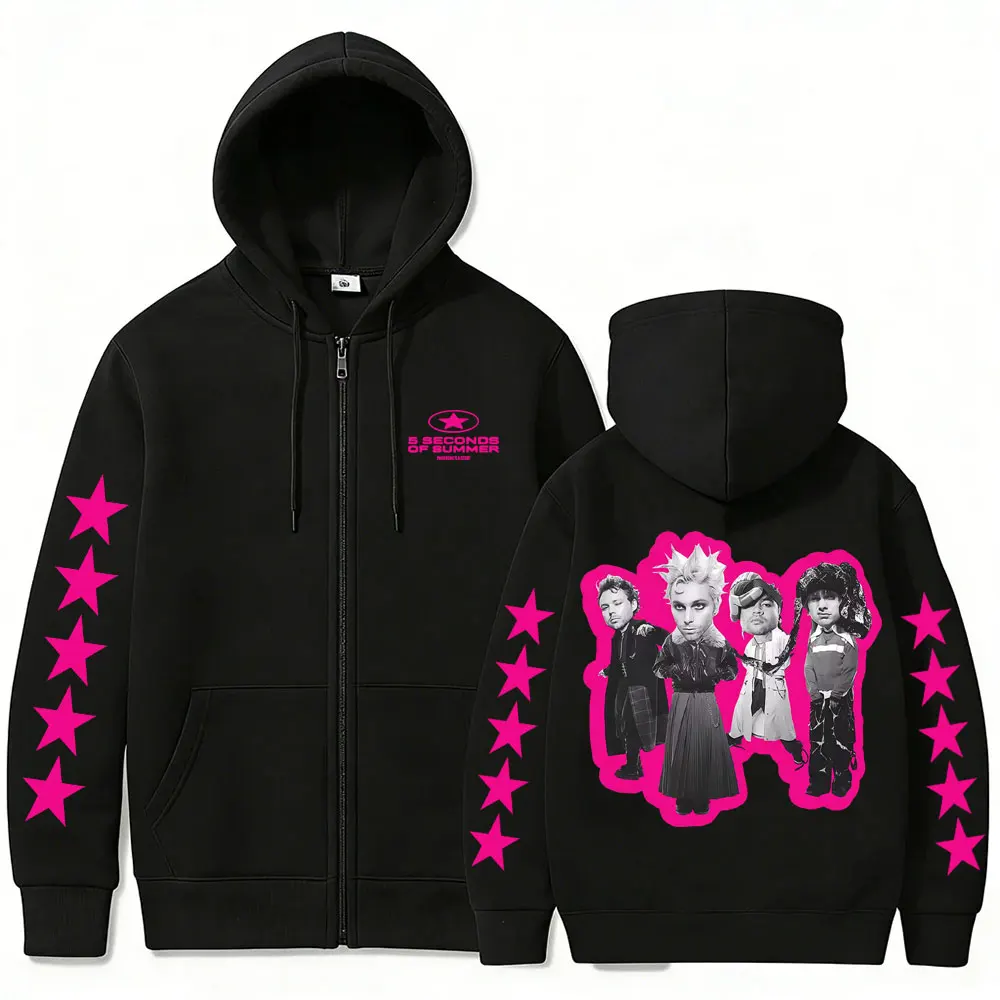 5 Seconds of Summer Everyone's A Star World Tour 2026 Zipper Hoodie Men Women Clothing Popular Punk Rock Oversized Zip Up Jacket
5 Seconds of Summer Everyone's A Star World Tour 2026 Zipper Hoodie Men Women Clothing Popular Punk Rock Oversized Zip Up Jacket